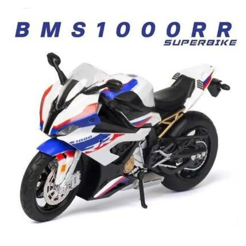 Picture of 1 PC 1:12 BMW S1000RR Diecast Alloy Motorbike Vehicles Collectible Hobbies Motorcycle Model Toys(Multicolor)