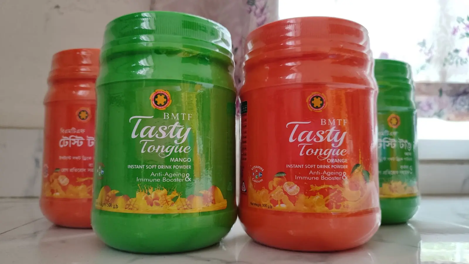 Picture of BMTF Tasty Tongue Jar Orange – 500 gm