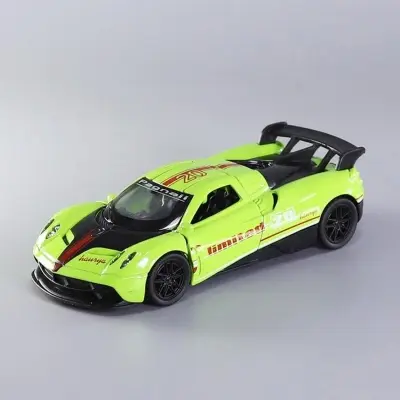 Picture of 1 PC Pagani huayra 1:36 alloy sports car model children's pull back car boy baby door opening toy car racing gift car PUBG(Multicolor)