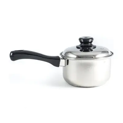 Picture of Stainless Steel Sauce Pan with SS Lid and Bakelite Handle 16CM 304 FOOD GRADE(Silver16CM)
