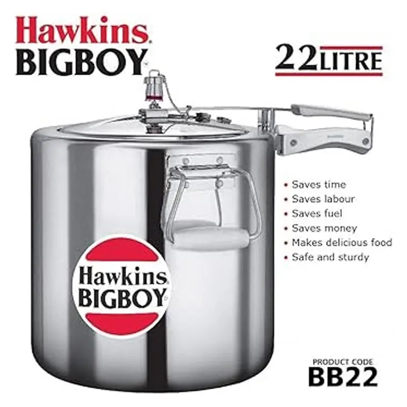 Picture of Hawkins Pressure Cooker/ Hawkins Bigboy 22 Litre(Silver)