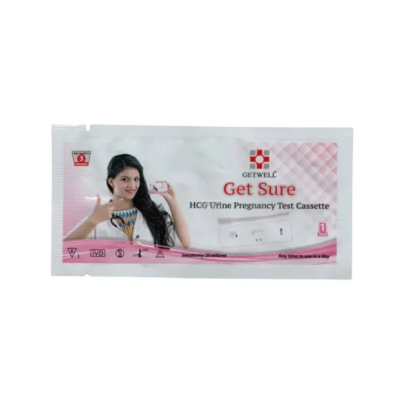 Picture of 02 Pcs Get Sure Pregnancy Test Digital Cassette Device Kit / Urine HCG Check Strips