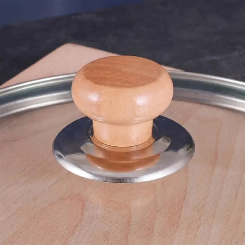 Picture of 1 piece Lid Picker, Handle Reusable Wear-resistant Pot Cover Handle with Screws(Gold)