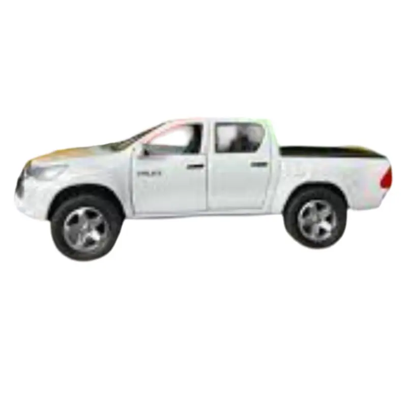 Picture of 1PC 1:36 Toyota Hilux Pickup Diecast Alloy Car Premium Model Vehicle Metal Toy Model Pull back Sound Light(Multicolor)