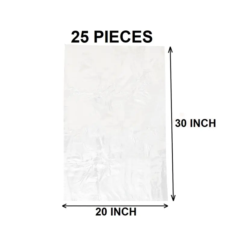 Picture of Clear (30" X20") 25PCS Trash Bag / Poly Bag / Garbage Bag / Moyla Felar Bag / Polibag(Multicolor)