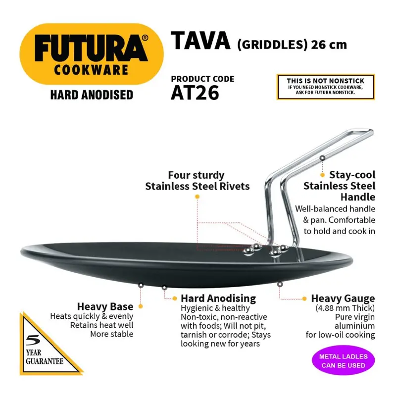 Picture of Hawkins Futura Nonstick Tava 26 cm AT26(Black)