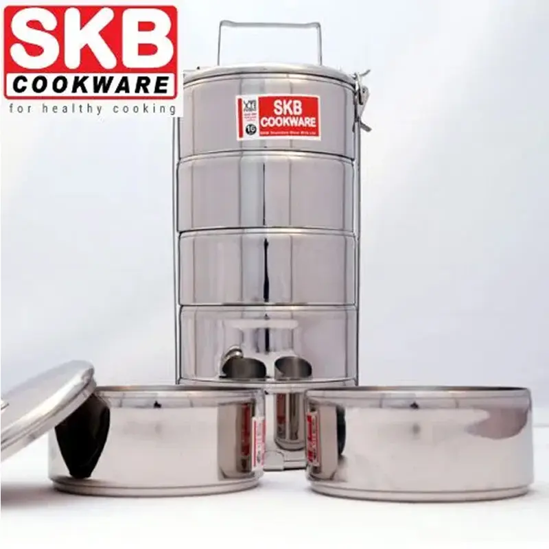 Picture of 4 Bati SKB Lunch Box SUS304 food grade stainless steel Lunch Box(Silver)