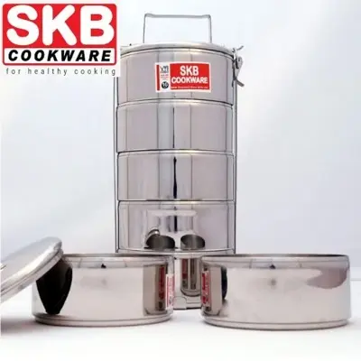 Picture of 4 Bati SKB Lunch Box SUS304 food grade stainless steel Lunch Box(Silver)