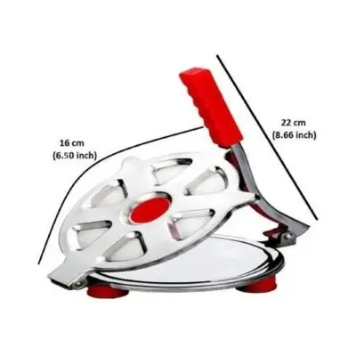Picture of Stainless Steel Roti Maker / Puri Press Size: 6(Silver)