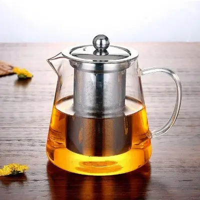 Picture of Clear Glass Tea Or Coffee Kettle 74-2(Multicolor)