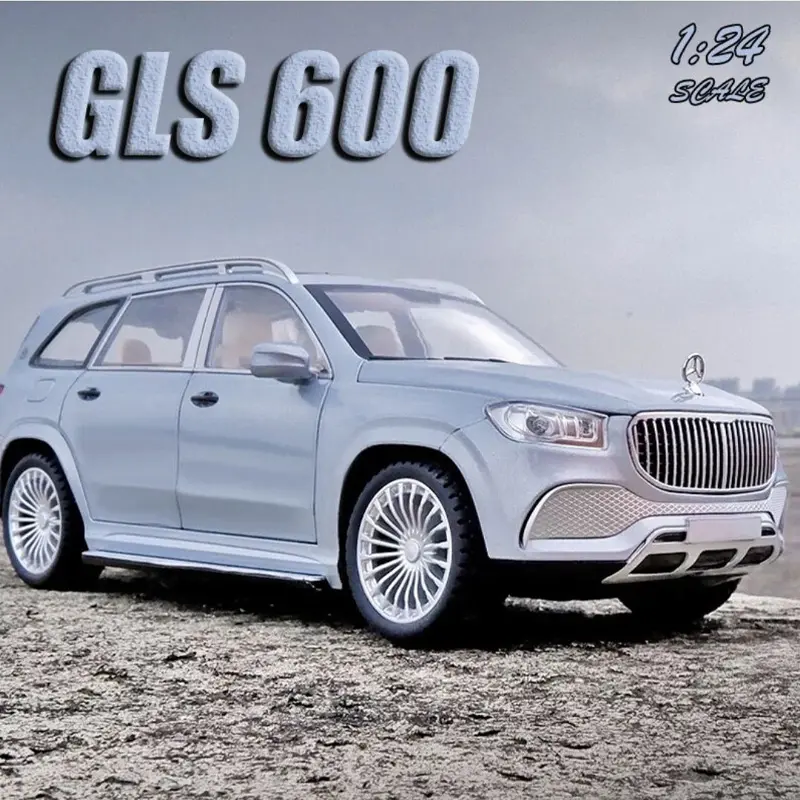 Picture of 1PC 1:24 Mercedes Maybach GLS 600 Diecast Alloy Car ChiMei Luxurious Simulation Toy Vehicles Metal Car 6 Doors Open Model Car Sound Light Toys For Gift(Multicolor)