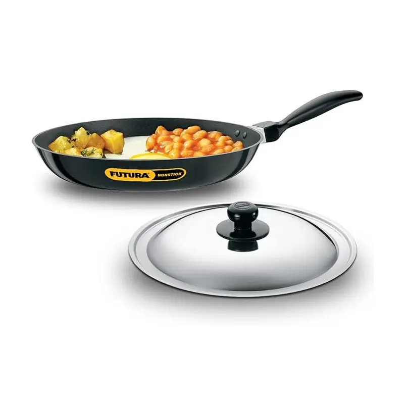 Picture of Hawkins Futura Frying Pan 26 cm with SS Lid NF26S(Black)