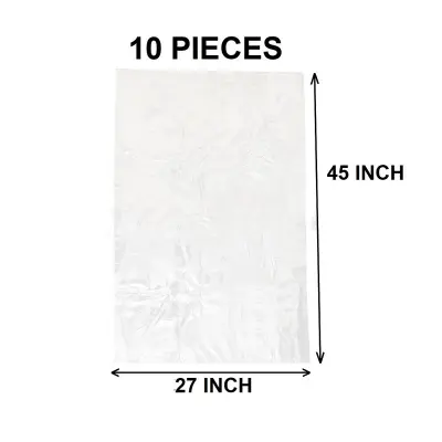 Picture of Clear (45" X27") 10PCS Trash Bag / Poly Bag / Garbage Bag / Moyla Felar Bag / Polibag(Multicolor)