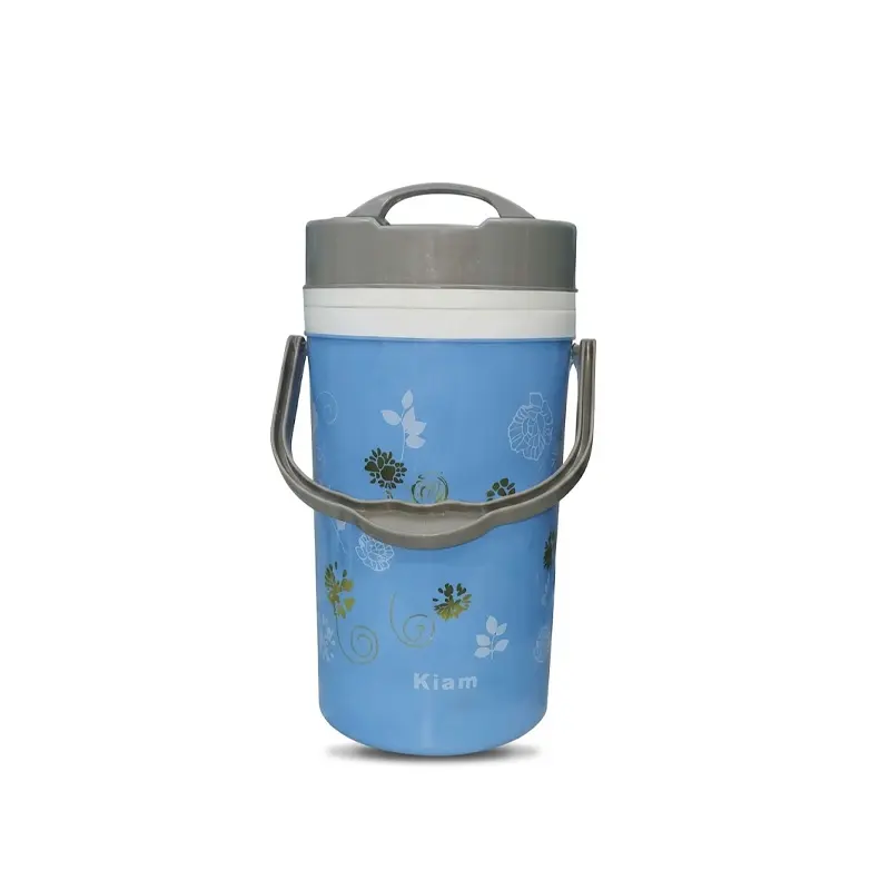 Picture of Kiam Monalisa Steel Hot Tiffin Carrier Lunch Pot (5 SS Pot and 1 Plastic Pot)(Multicolor5)