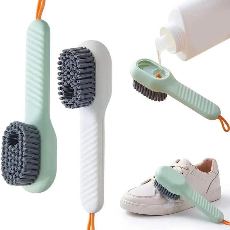 Picture of Multifunctional Liquid Shoe Brush Cleaners Soap Dispenser Cleaning Brush Tools(Multicolor)