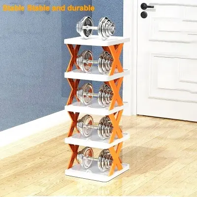 Picture of Multi-functional household foldable shoe cabinet, home balcony toy foldable storage(Multicolor)