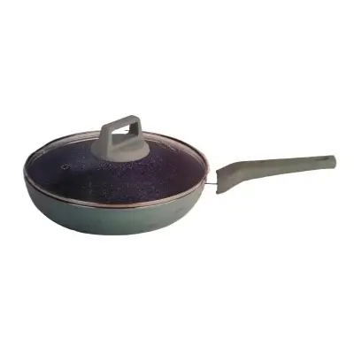 Picture of 28CM Kiam Frypan With Glass Lid CERAMIC(Multicolor)
