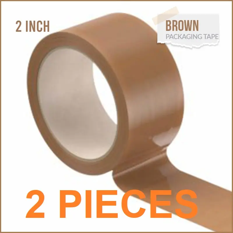 Picture of 2 Pieces Cello Brown Tape 2'' inch Width 80 Yard(Multicolor)