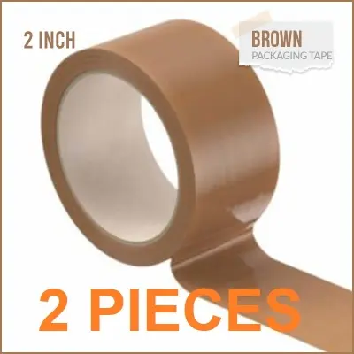 Picture of 2 Pieces Cello Brown Tape 2'' inch Width 80 Yard(Multicolor)