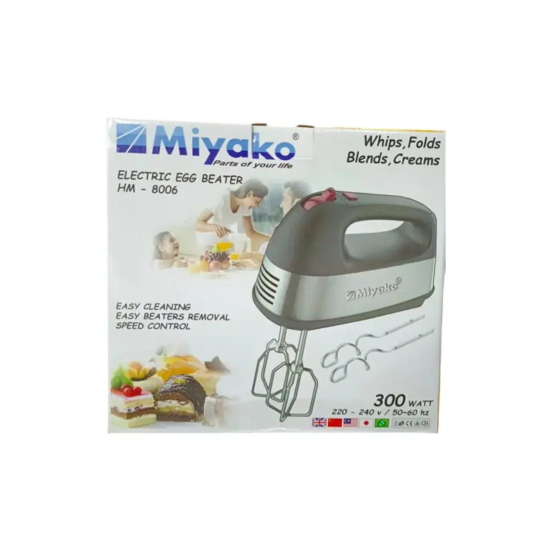 Picture of Miyako electric hand mixer GTM-8006 300W(Multicolor)