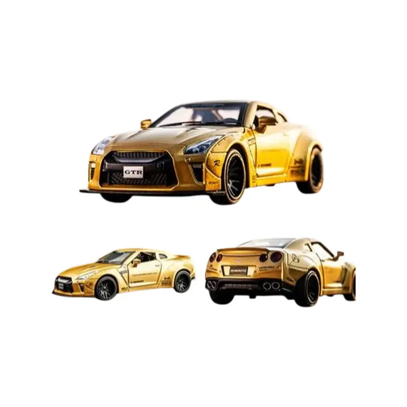 Picture of 1PC Diecast Metal Nissan GTR 1:32 Scale Pull Back Replica(Multicolor)