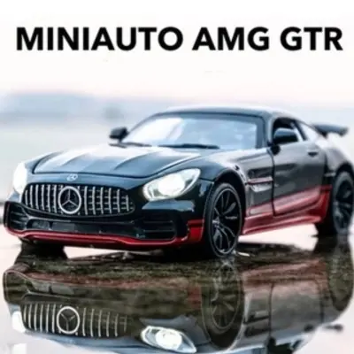 Picture of 1PC 1:24 Mercedes AMG GT R Diecasts Alloy Car Supercar Toy Vehicles Metal Car Model Car Sound Light Toys For Gift(Multicolor)