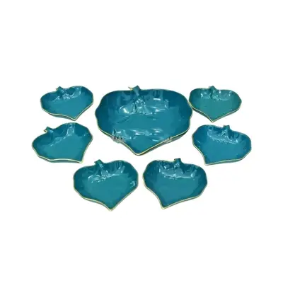 Picture of New design 7 Pcs Custard Set Sweet Bowl Set Including Serving Dish , Oven Proof porcelain Ceramic Porcelain Snack Bowl Set,Ceramic Soup & Firni Bati(Multicolor)