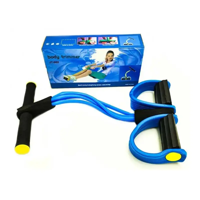 Picture of Tension Rope 4 Tube Puller Pedal Ankle Abdominal Exerciser Fitness Elastic Sit Up Pull Rope Home Gym Sport Training Equipment(Multicolor)