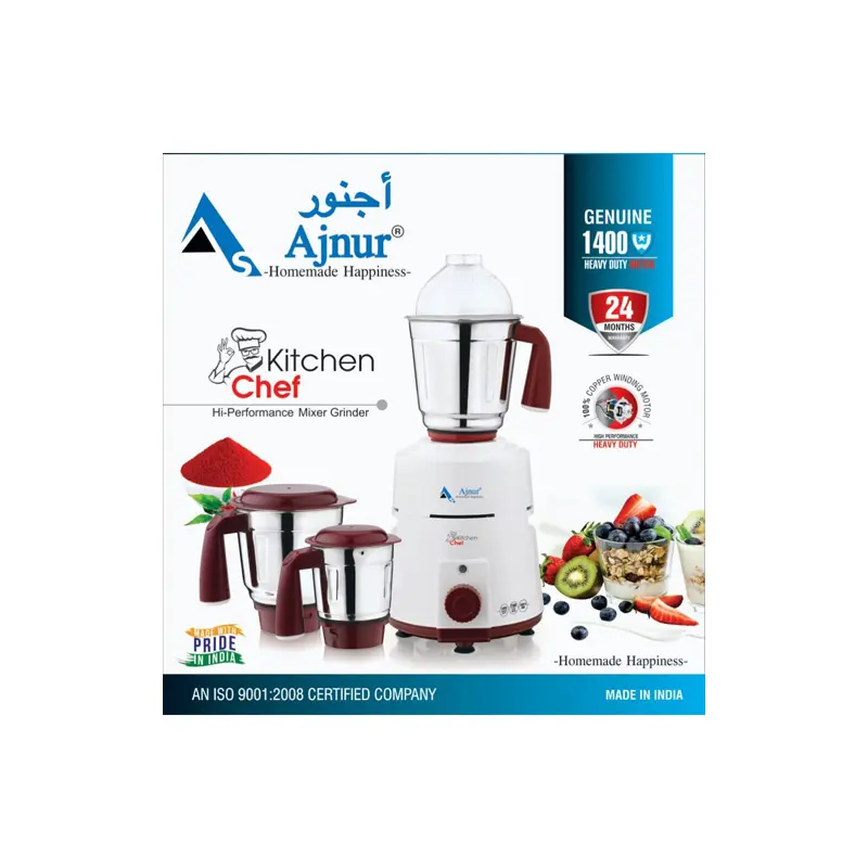 Picture of 1400 WATTS Ajnur KITCHEN CHEF Blender Plus Mixer Grinder