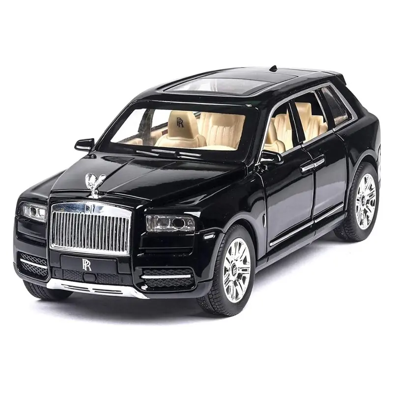 Picture of 1PC 1:32 Rolls Royce Cullinan Diecast Alloy Car Hybrid Super Premium Model Vehicle Metal Toy Pull back Sound Light(Multicolor)