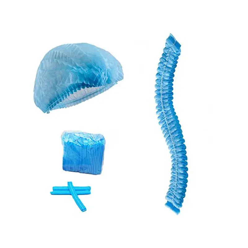 Picture of 100 Pcs Kitchen Multipurpose Head Cover Hair Net Senga Bouffant Mop Clip - Medical Anti Dust Tissue Mob Cap(Multicolor,Int: One size)