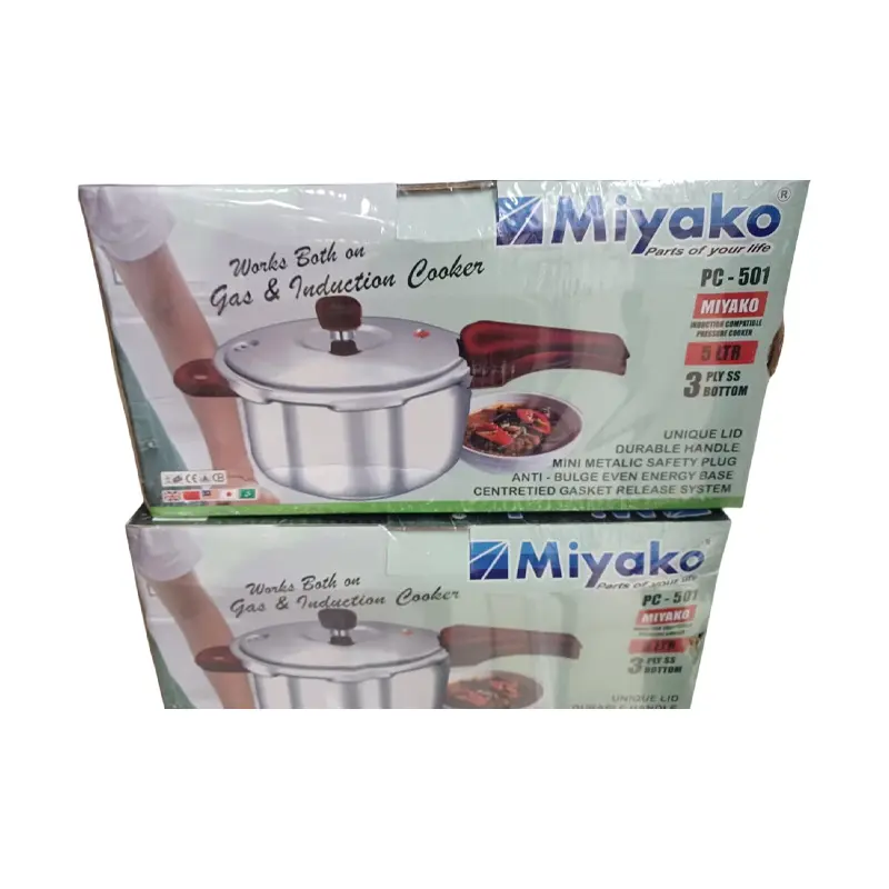 Picture of MIYAKO 5 Liter Stainless Steel Pressure Cooker PC-501 INDUCTION BOTTOM(Multicolor)