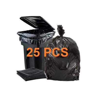 Picture of 25PCS Black (24" X20") Trash Bag / Poly Bag / Garbage Bag / Moyla Felar Bag / Polibag(Multicolor)