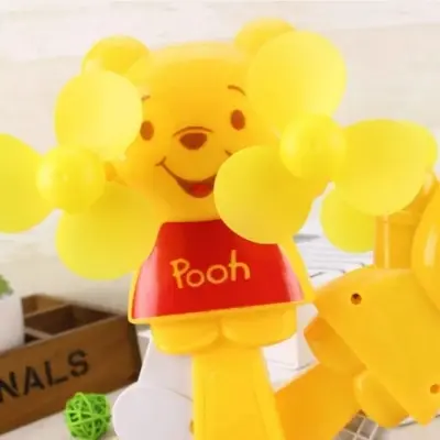 Picture of 1PC Pooh Portable Manual Hand Crank Mini Fan Without Battery