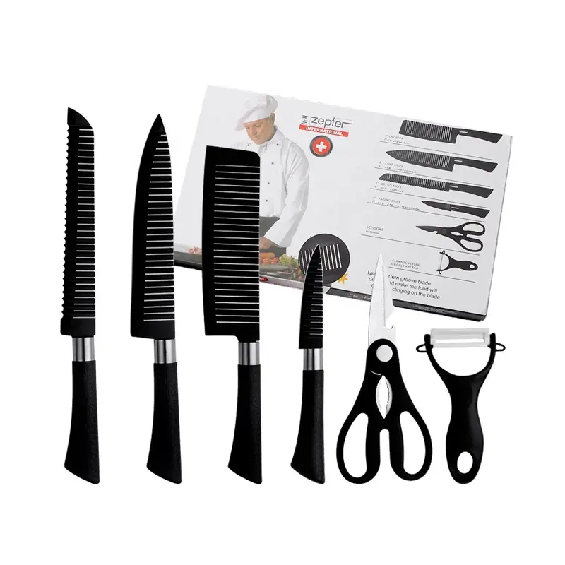 Picture of Kitchen tools Zepter 6 Pcs Set Non-Stick Coating Stainless Steel(কালো,Multicolor)