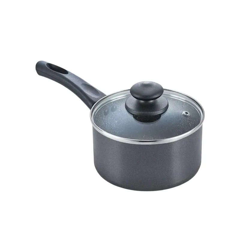 Picture of Prestiege Dilux Granite Milk Pan With Glass Cover 14-18 CM(Grey18)