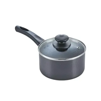 Picture of Prestiege Dilux Granite Milk Pan With Glass Cover 14-18 CM(Grey18)