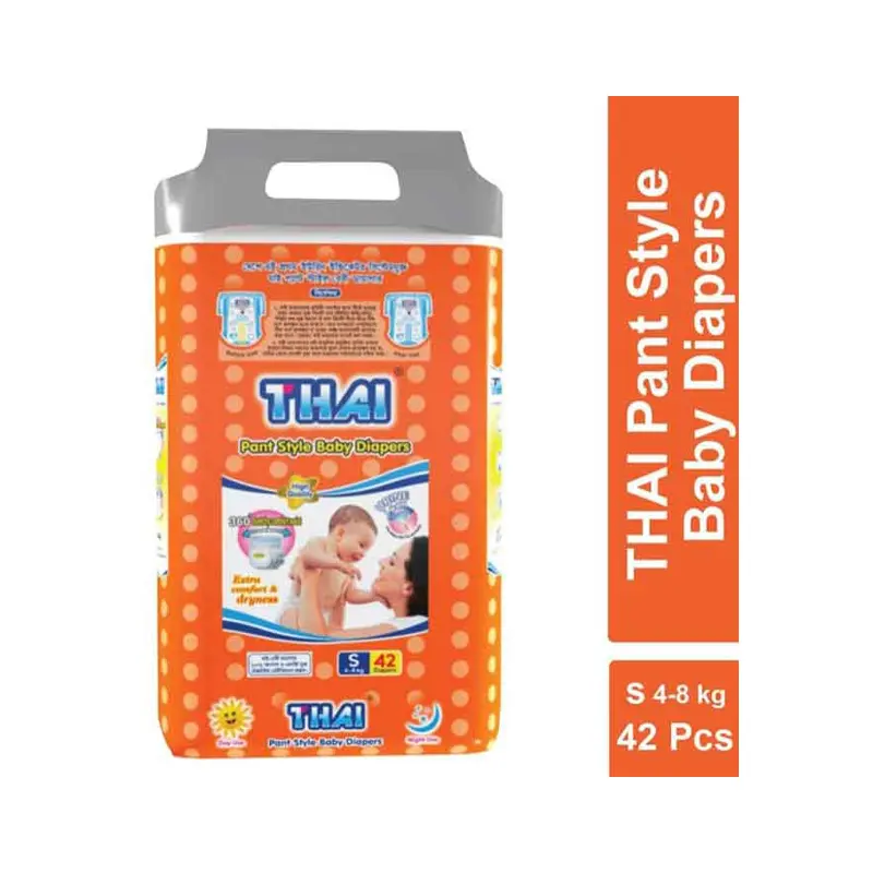 Picture of Thai Baby Diaper Pant Small (4-8 kg) 42 pcs(41-80 Pcs)