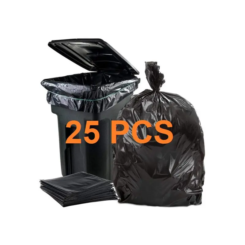 Picture of Black (30" X20") 25PCS Trash Bag / Poly Bag / Garbage Bag / Moyla Felar Bag / Polibag(Multicolor)
