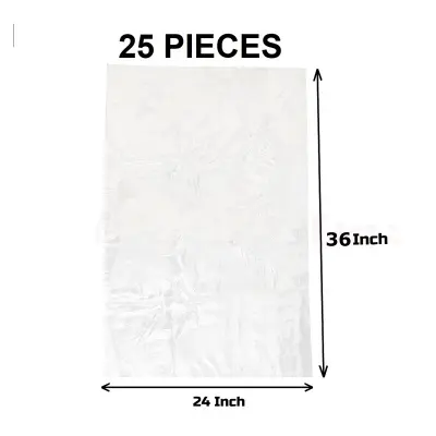 Picture of Clear (36" X24") 25PCS Trash Bag / Poly Bag / Garbage Bag / Moyla Felar Bag / Polibag(Clear)