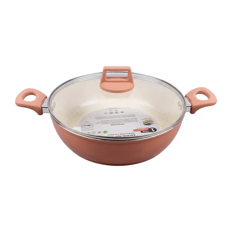 Picture of 30CM Kiam Multipan With Glass Lid CERAMIC(Multicolor)