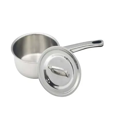 Picture of Stainless Steel Induction Sauce Pot with SS Lid and Handle 16CM 304 FOOD GRADE(Silver16CM)