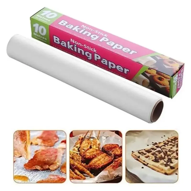 Picture of 10M Non Stick Microwave & Oven Proof Baking Parchment Paper - Ideal For Baking In Microwave And Oven(Multicolor)