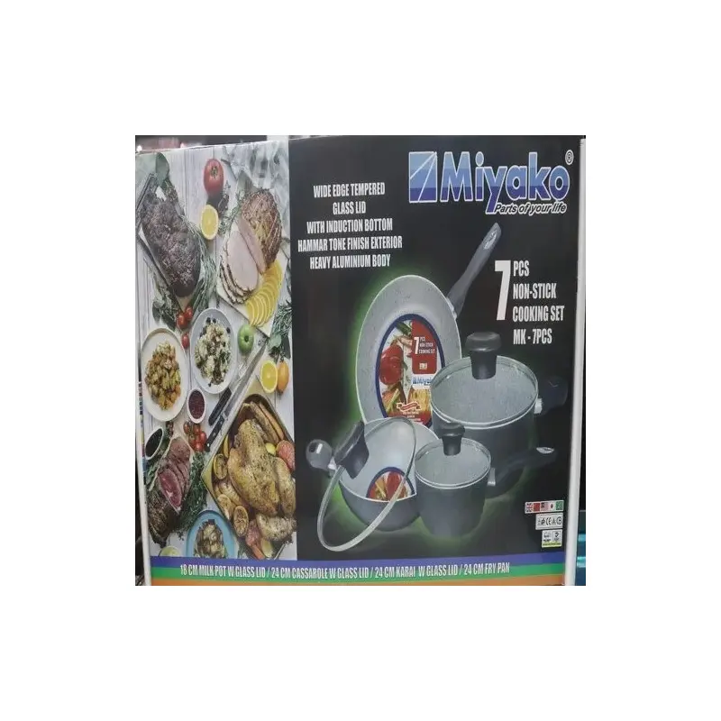 Picture of Miyako Nonstick Cookware 7 pcs set MK-7PCS(Multicolor)