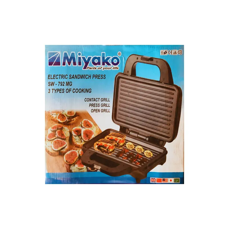 Picture of Miyako Big Size Electric Sandwich Maker/Sandwich Press/ Sub-sandwich Maker SW-792(Multicolor)