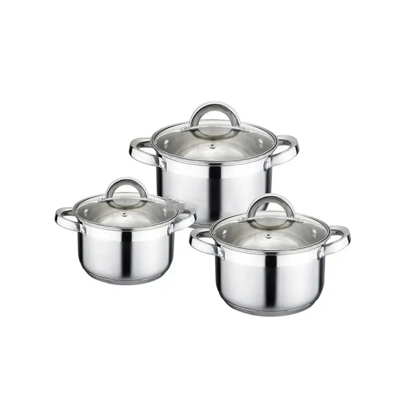 Picture of Kaisa Villa 6 Pcs Stainless Steel Cookware Set with Lid INDUCTION KV-2241(Multicolor)