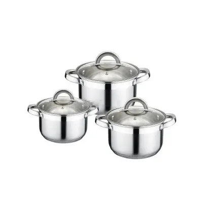 Picture of Kaisa Villa 6 Pcs Stainless Steel Cookware Set with Lid INDUCTION KV-2241(Multicolor)