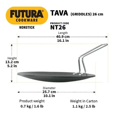 Picture of Hawkins Futura Nonstick Tava 26 cm NT26(Black)