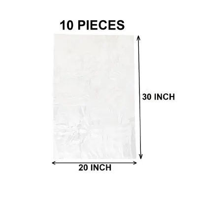 Picture of Clear (30" X20") 10PCS Trash Bag / Poly Bag / Garbage Bag / Moylar Bag / Polibag(Multicolor)