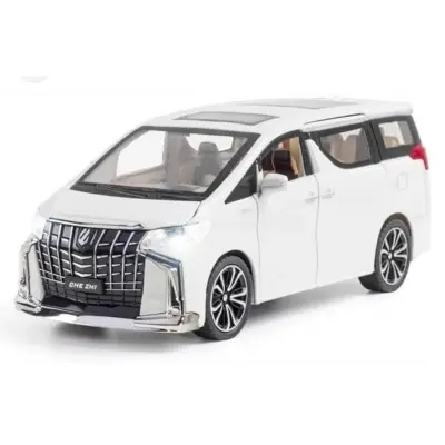 Picture of 1PC 1:24 Toyota Alphard Vellfire Diecasts Car Luxury MPV Simulation Steering Shock Toy Vehicles Metal Car 6 Doors Open Model Car Sound Light Toys For Children Gift(Multicolor)